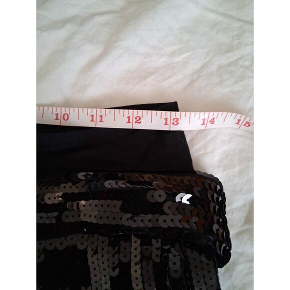 See By Chloe Black Sequin Shorts High Waisted Club Party Elegant Size 2 NWT - Picture 8 of 16